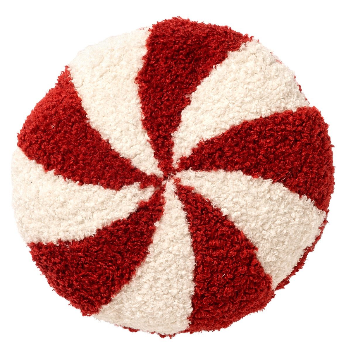 Dutch Decor Dekokissen Textino Weihnachtskissen 'Candy Pop' 36 x 36 cm Rot