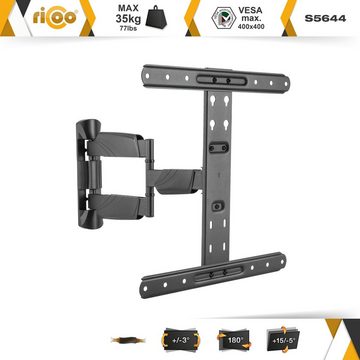 RICOO S5644 TV-Wandhalterung, (bis 55 Zoll, schwenkbar neigbar ausziehbar Fernseher Halter universal VESA 400x400)