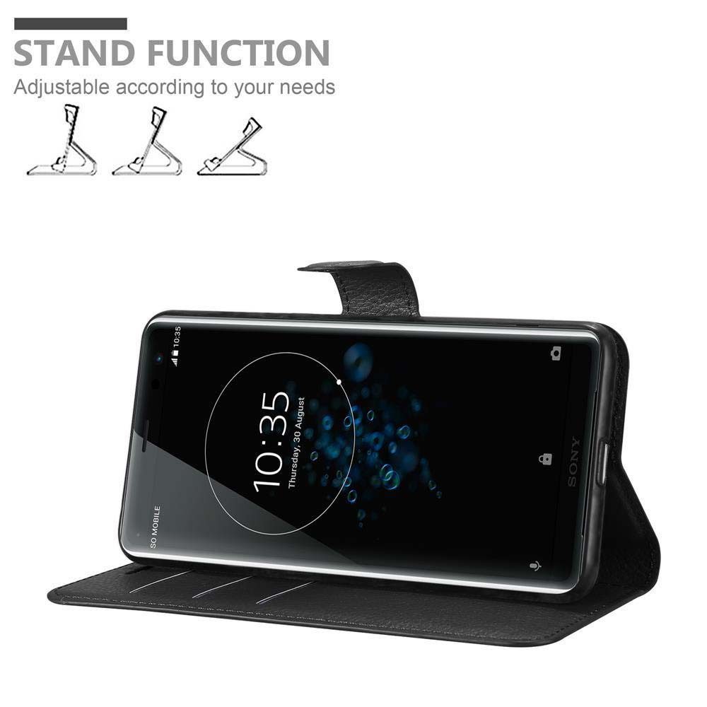Cadorabo Handyhülle für Sony Xperia XZ3 Hülle Sony Xperia XZ3, Hülle Schutzhülle mit Standfunktion, Kartenfach und Magnetverschluss
