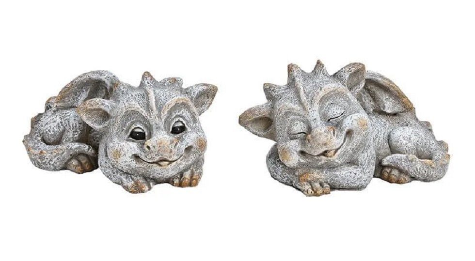 G. Wurm Gartenfigur Drache liegend Steinoptik günstig online kaufen