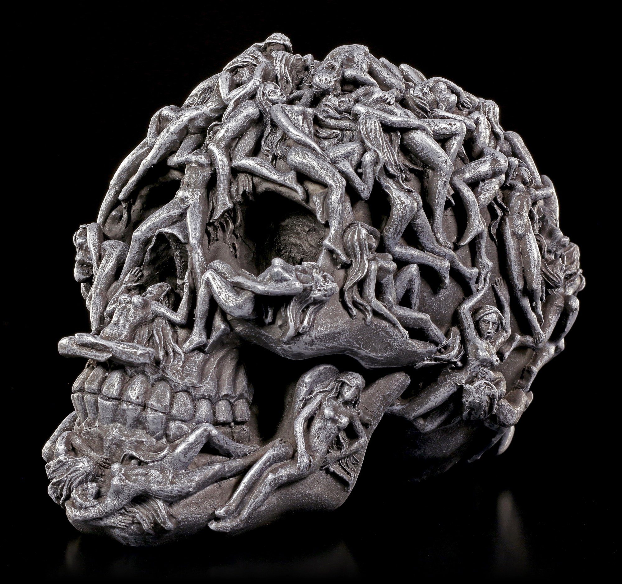 Figuren Shop GmbH Dekofigur Totenkopf mit Frauenkörpern - Hell's Desire - Gothic Deko Fantasy