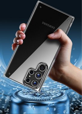 OLi Handyhülle Transparente Silikon Hülle Kompatibel mit Samsung Galaxy S23 Ultra 6,8 Zoll, Stoßfest, weiche Cover Case