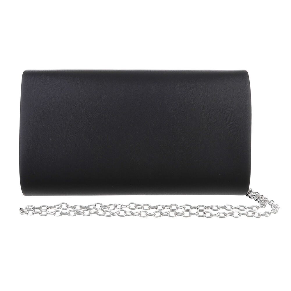 Ital-Design Schultertasche Kleine, Damentasche clutch schultertasche mit strass in Schwarz