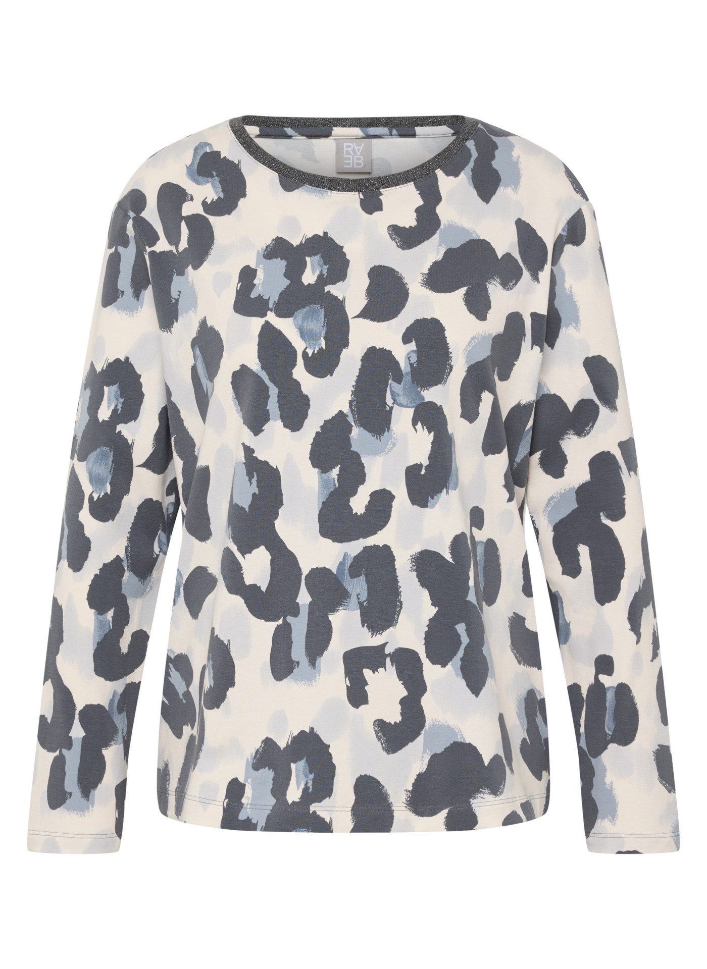Rabe Langarmshirt mit Allover-Print