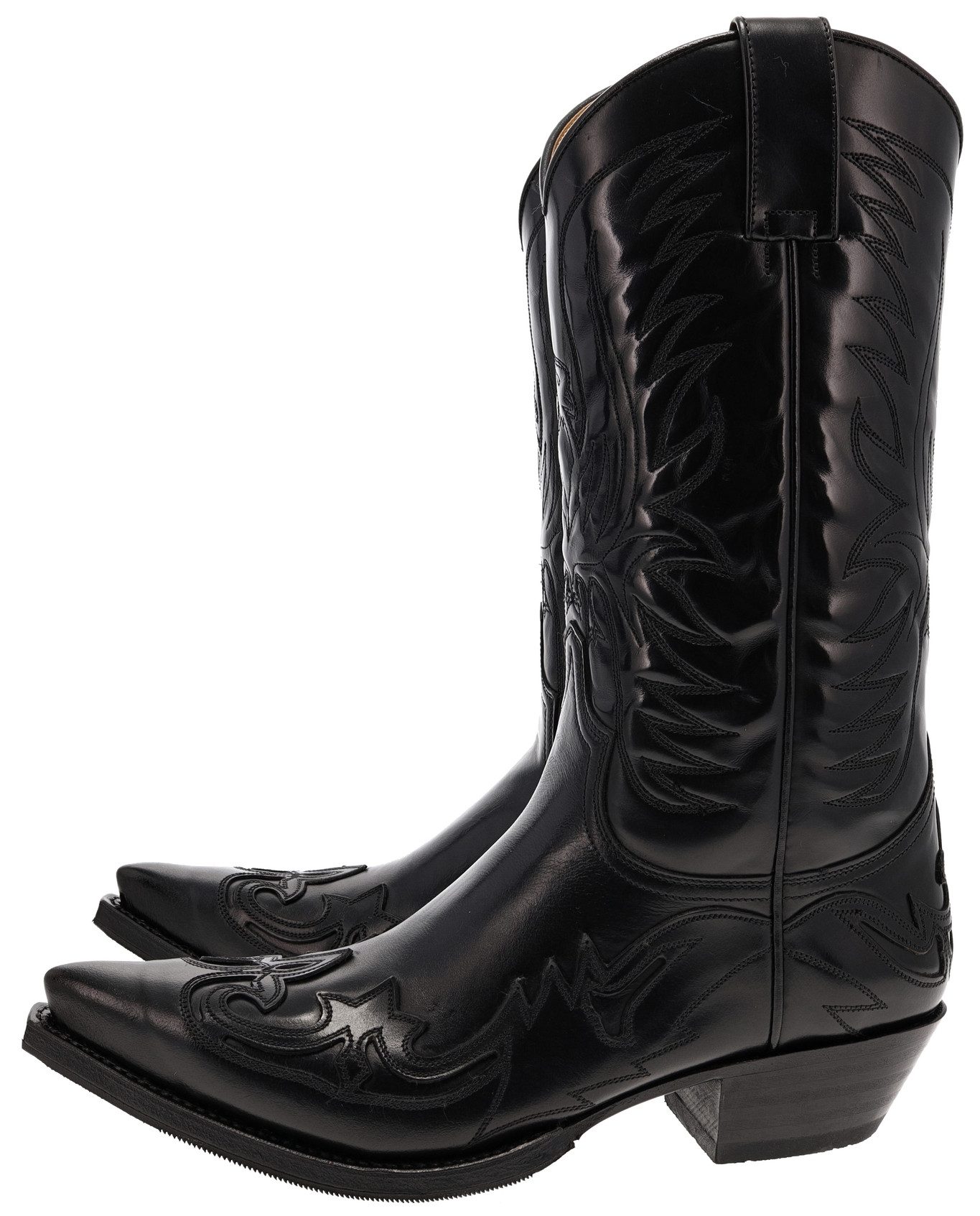 Sendra Boots CUERVO 3241 Schwarz Cowboystiefel Rahmengenähter Herren Cowboystiefel