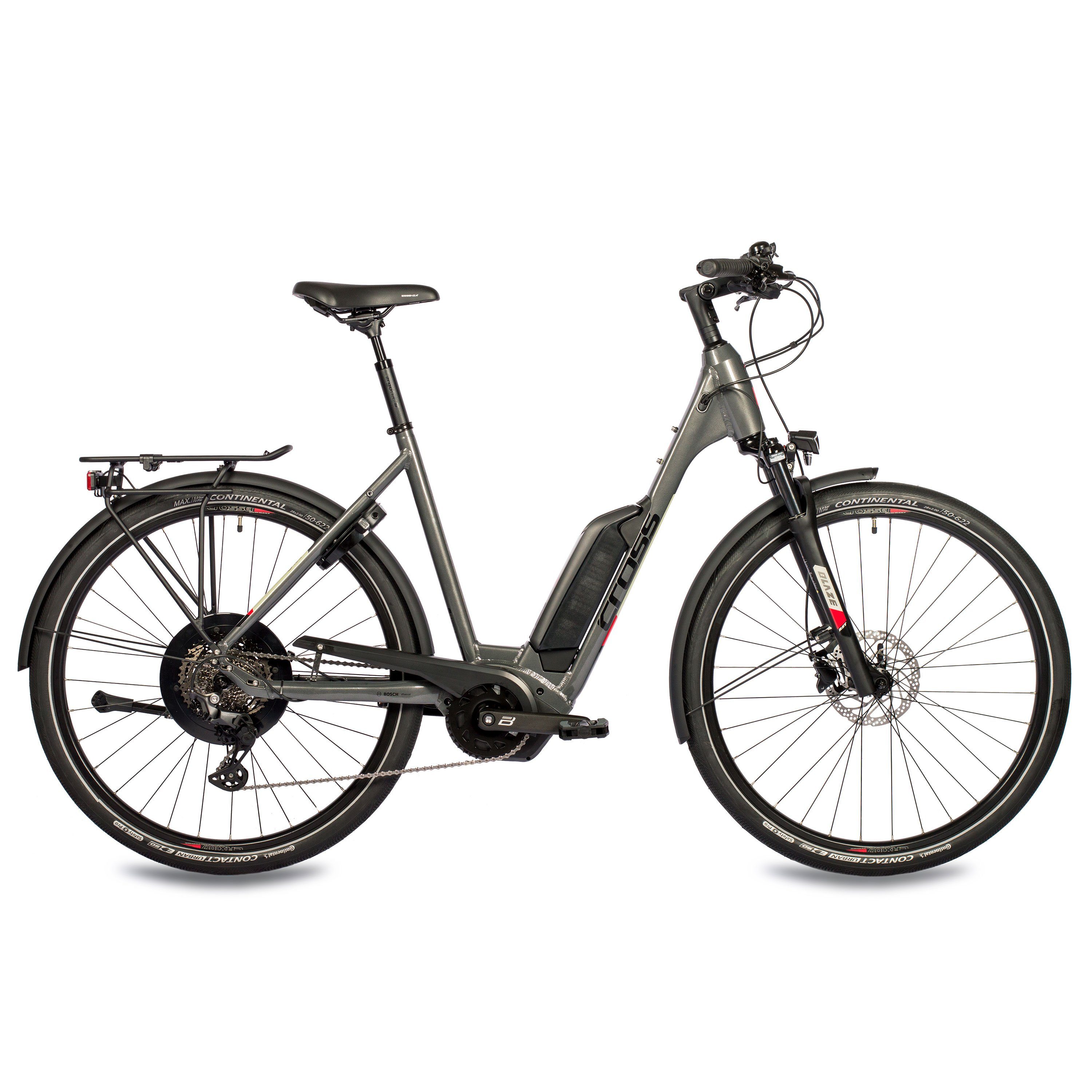 Airtracks E-Bike 28 Zoll E-Bike Trekking Fahrrad LS WAVE V-Tron BOSCH ACTIVE PLUS LINE, 10 Gang, Kettenschaltung, Mittelmotor, 500 Wh Akku, 10 GANG SHIMANO DEORE 45cm 50cm 55cm - Mod. 2024