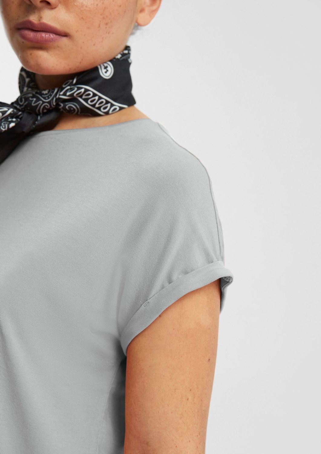 QS T-Shirt Loose Fit-Shirt im Lyocellmix günstig online kaufen