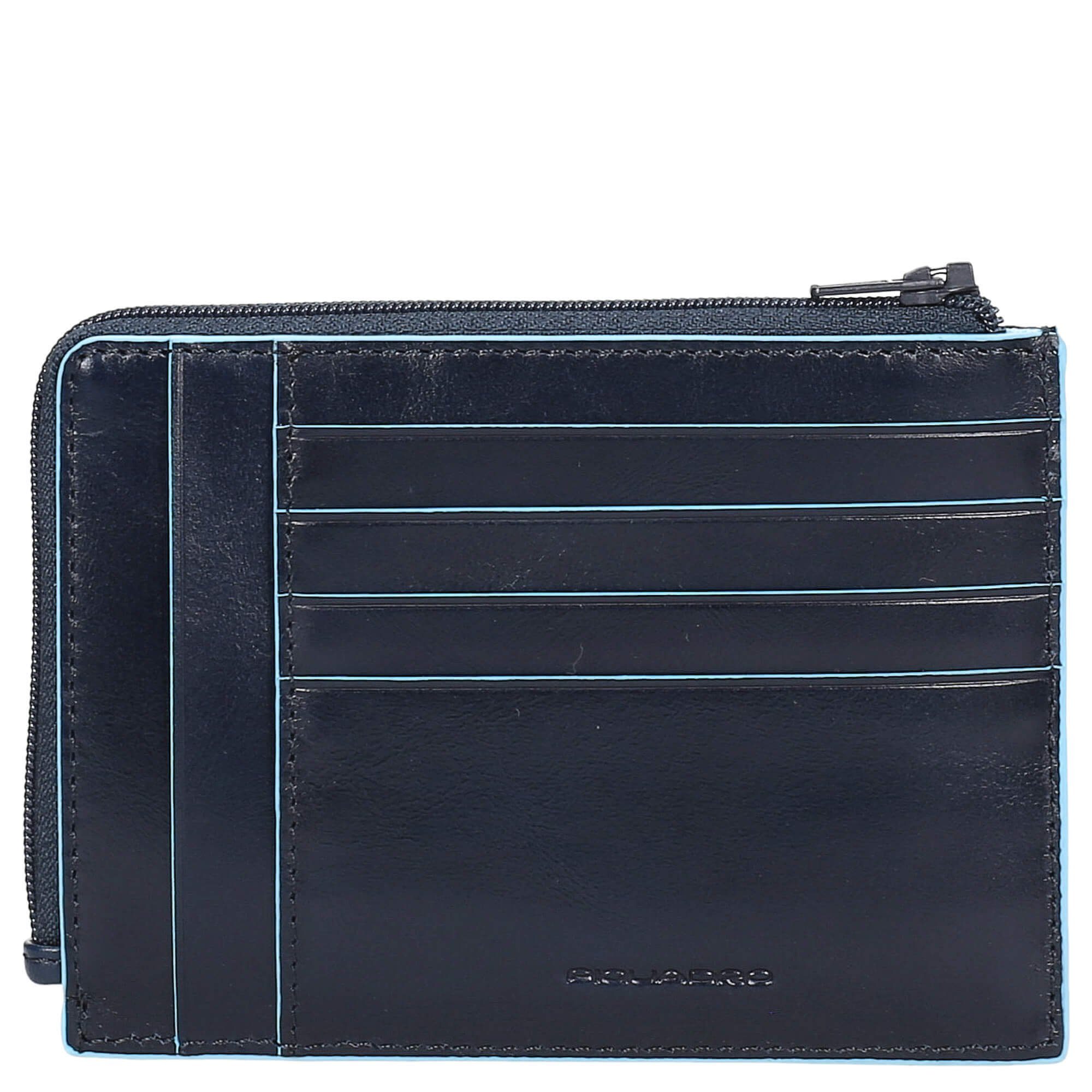 Piquadro RFID 2 12.5 blue (1-tlg) 8cc cm Geldbörse Kreditkartenetui Blue Square -