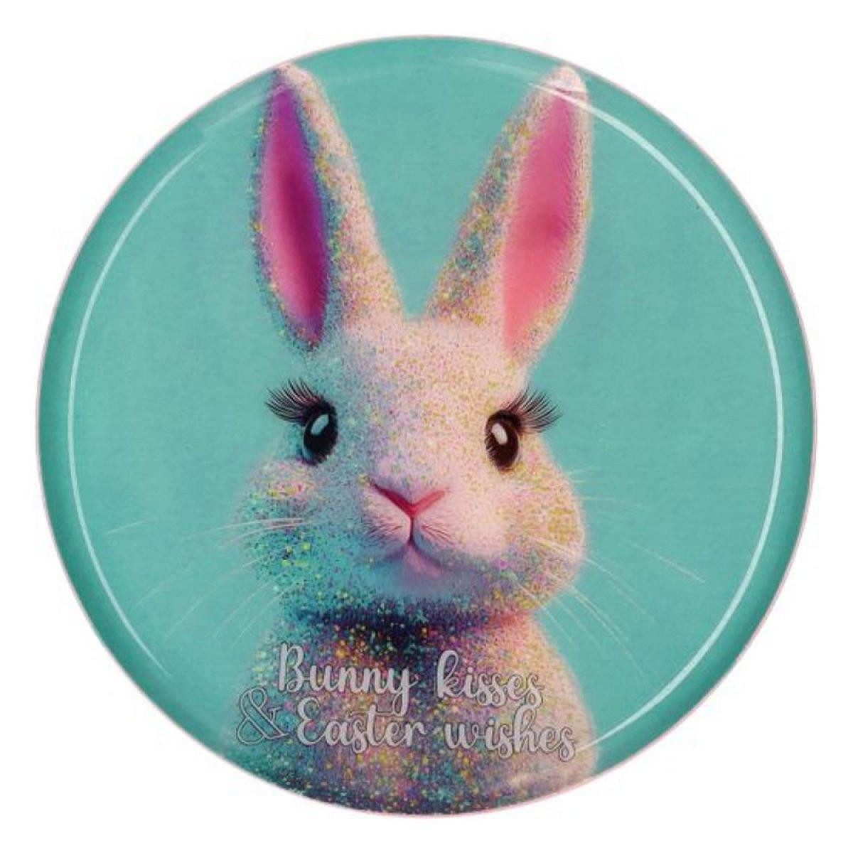 Giftcompany Osterhase Dekotablett Love Trays Glitzer Hase (12,7cm)