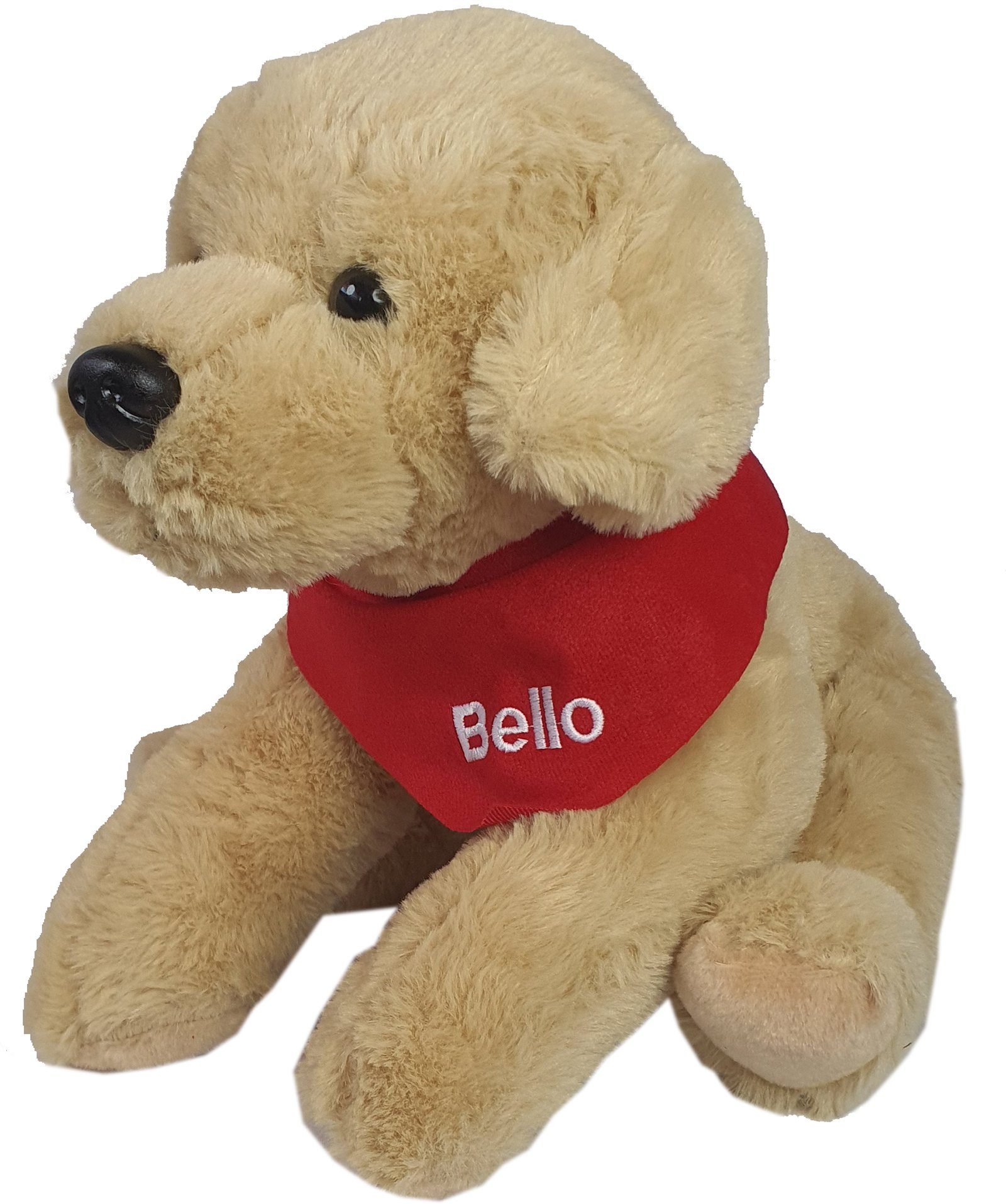 Heunec® Kuscheltier Golden Retriever, 38 cm, mit rotem Halstuch und individueller Bestickung