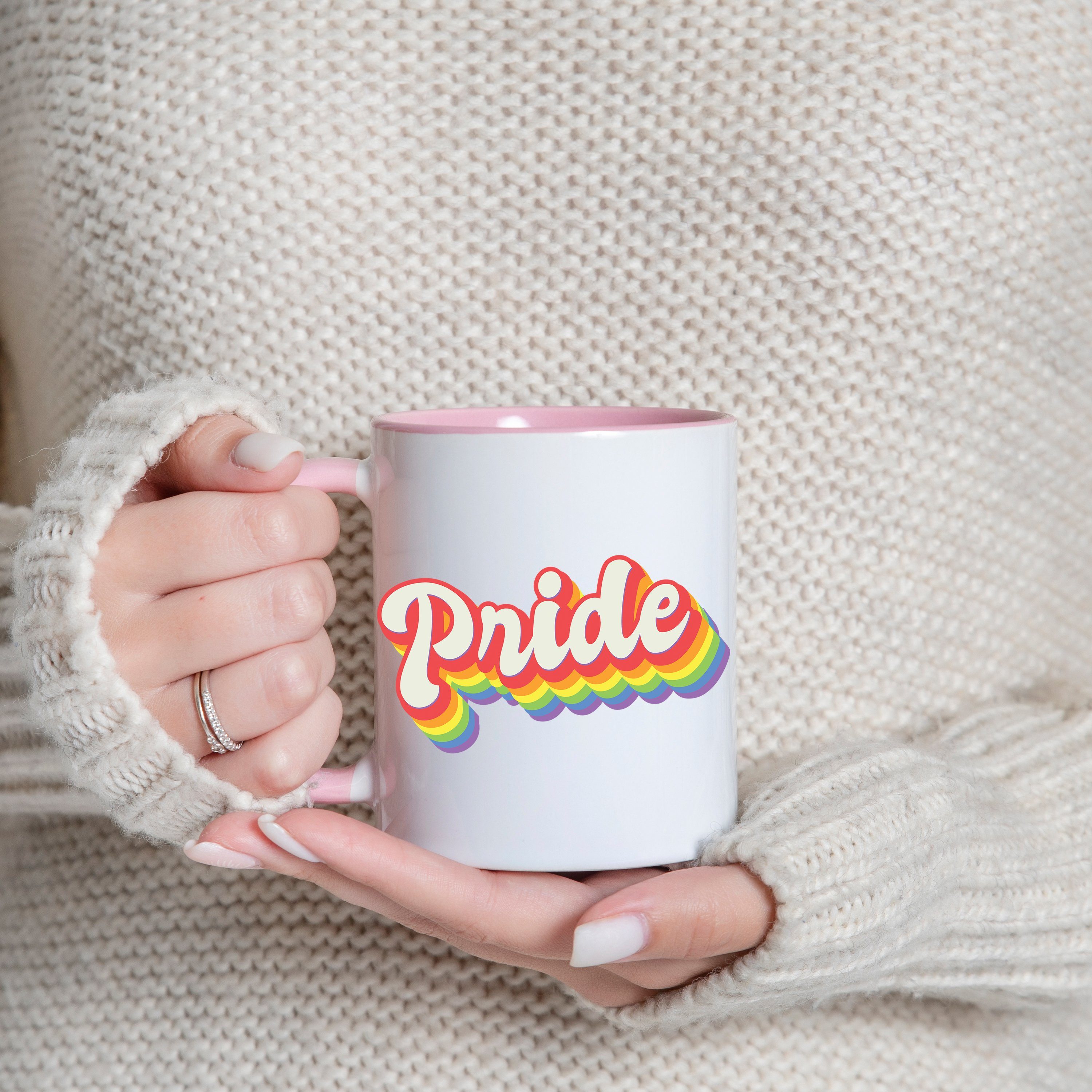 trendigem Youth Tasse Pride Geschenk, mit Weiß/Rosa Designz Keramik, Print Kaffeetasse