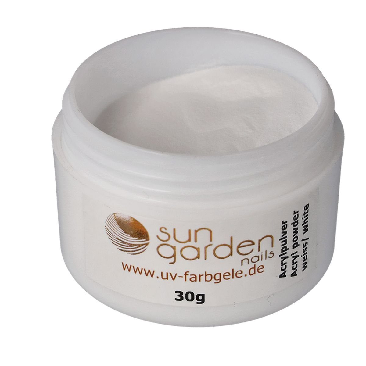 Sun Garden Nails UV-Gel Acryl 30g weiß Pulver