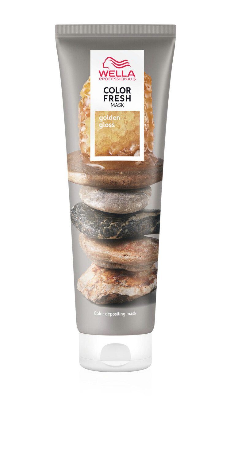Wella Professionals Haarmaske Color Fresh Mask Golden Gloss, frei von Silikonen, auswaschbar, wöchentliche Anwendung