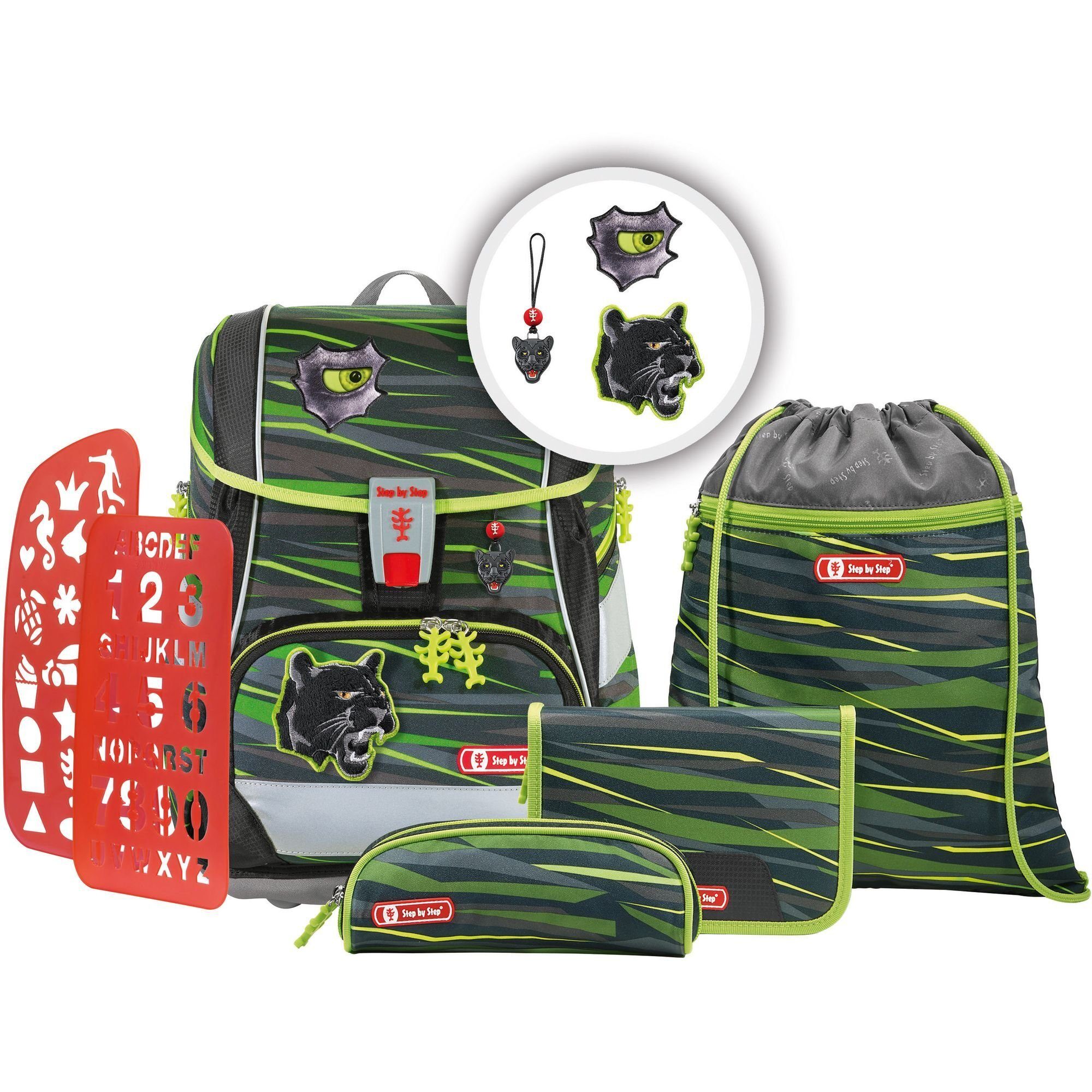 Step by Step Schulranzen 2in1 (6-tlg), Polyester