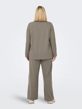 ONLY CARMAKOMA Jackenblazer Blazer Übergröße Business Cardigan Strickjacke Plus Size CARSANIA (regular fit) 4572 in Braun-3