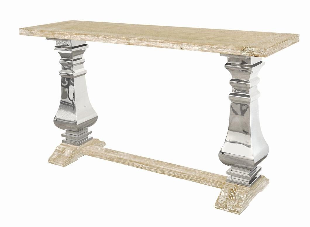 Konsolentisch Intarsien Tischplatte mit Glamour, Hill Livin