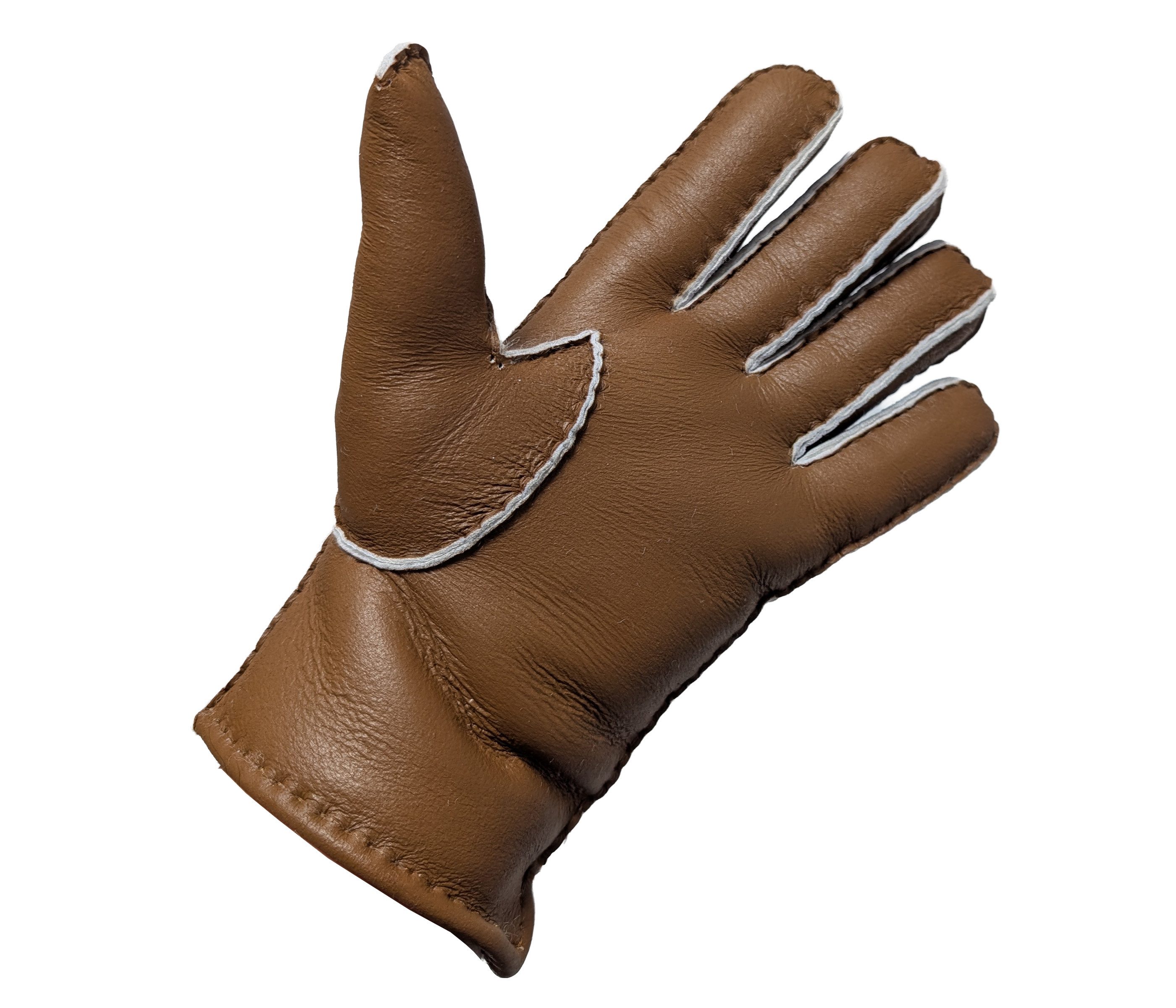 Reissner Lammfelle Lederhandschuhe Finger Handschuhe LUX NAPPA Merino Lammfell mit Nappaleder (1-St)