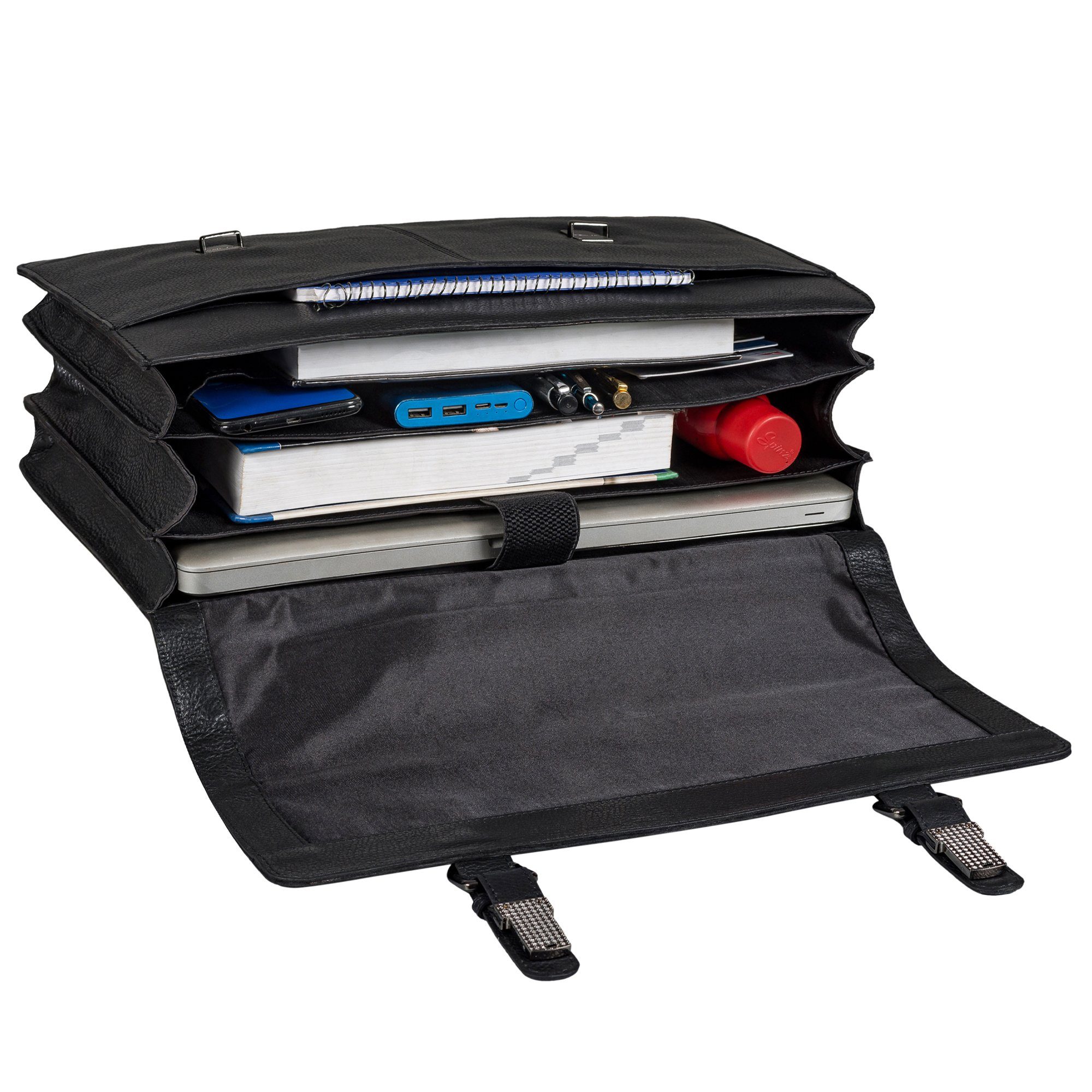 STILORD Aktentasche "Bernd" Vintage Dokumententasche A4 Leder