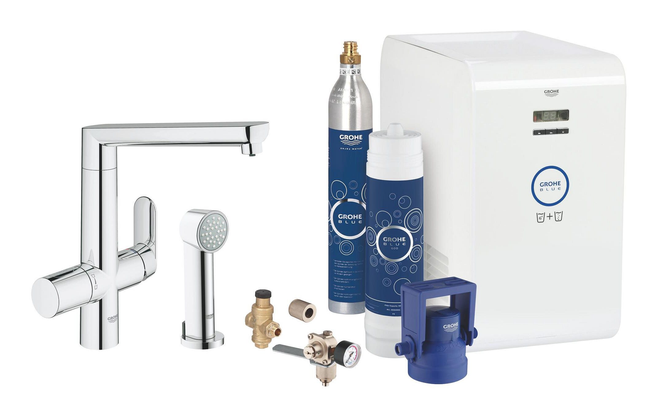 Grohe Küchenarmatur Blue Professional K7 Starter Kit - Chrom