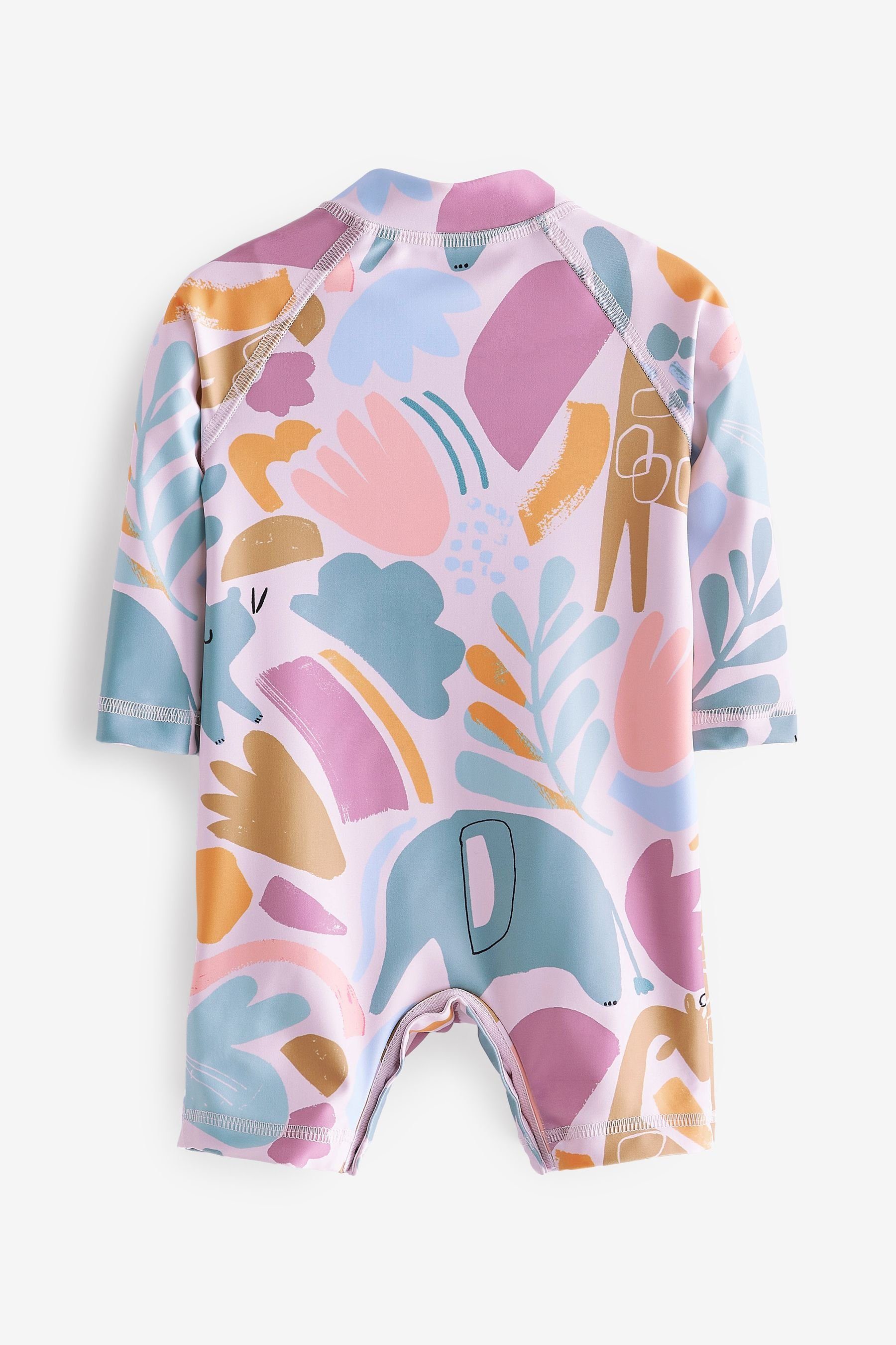 Next Badeanzug Badeanzug mit Sonnenschutz für Neugeborene (1-St) Multi Abstract Print