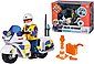 SIMBA Spielzeug-Motorrad »Feuerwehrmann Sam, Polizei Motorrad mit Figur«, Bild 1