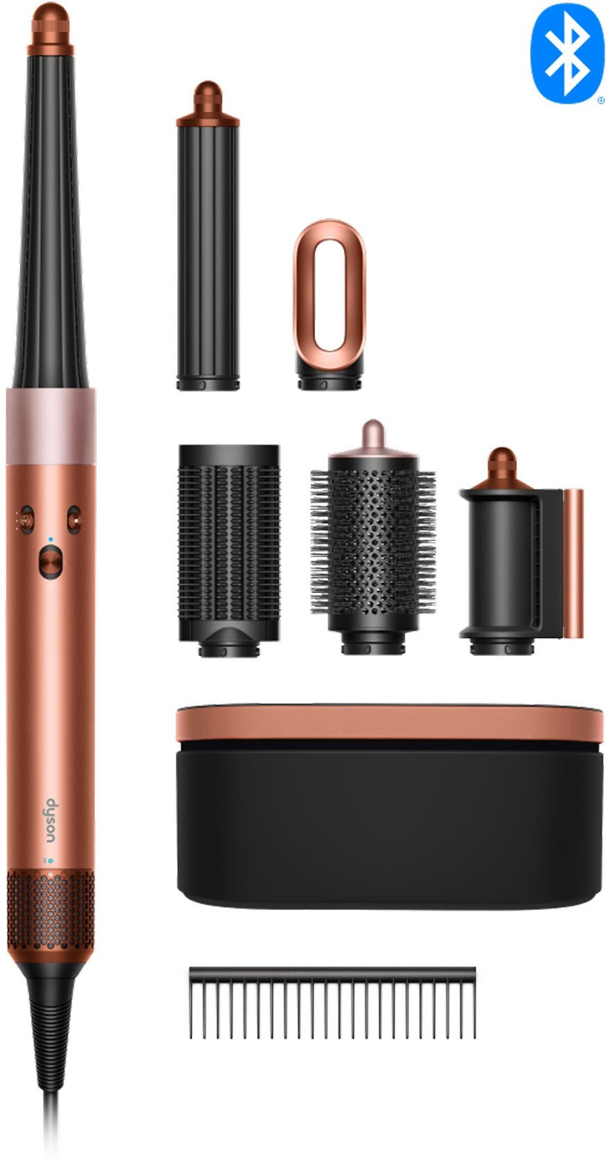 DYSON Multihaarstyler Airwrap i.d.TM Multi-Haarstyler und - trockner, Amber Silk, Limitierte Geschenkedition inkl. Entwirrkamm