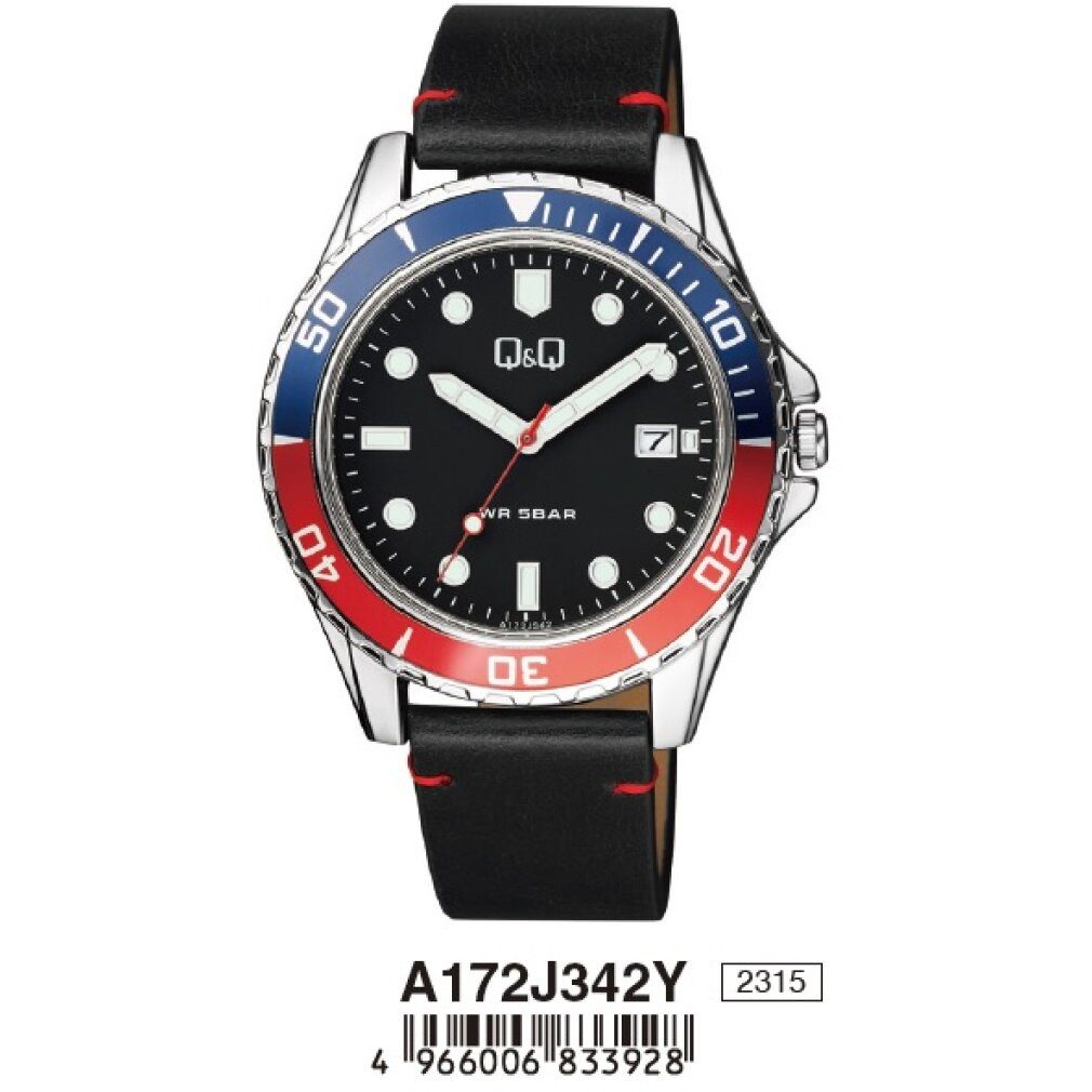 Q&Q Luxusuhr Analogové hodinky A172J342