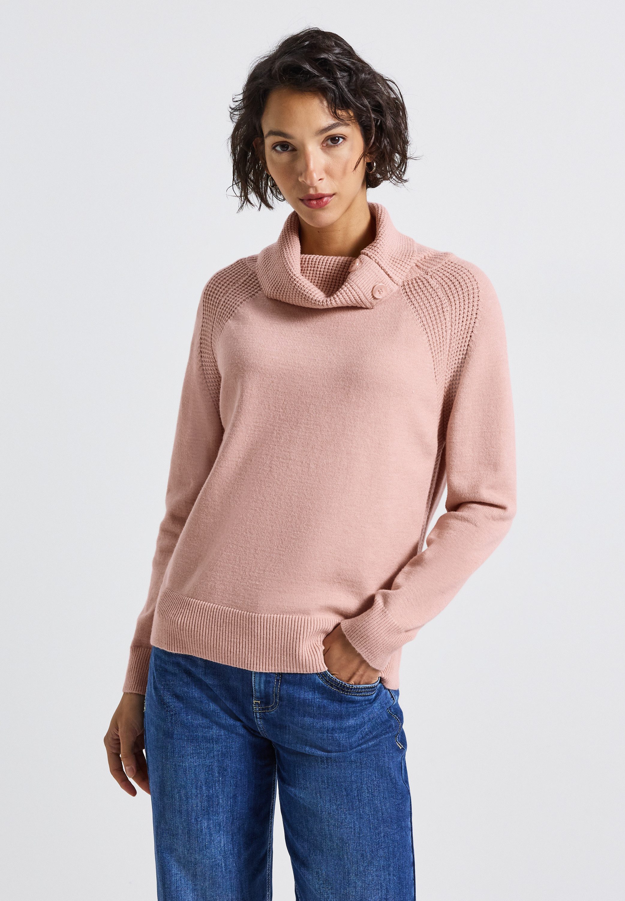 STREET ONE Rollkragenpullover mit Stehkragen