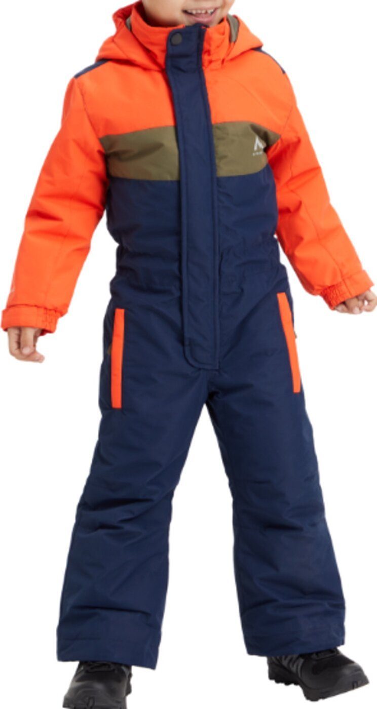 McKINLEY Schneeoverall KK.-Overall Corey II kds 908 NAVY DARK/RED/OLIVE | Schneeanzüge