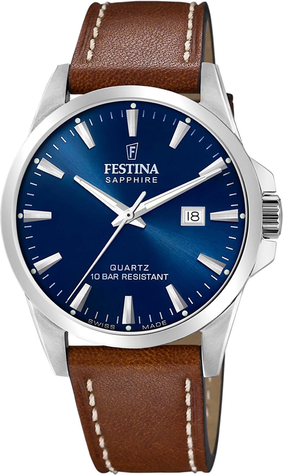 Festina Schweizer Uhr F20025/3 Swiss Made