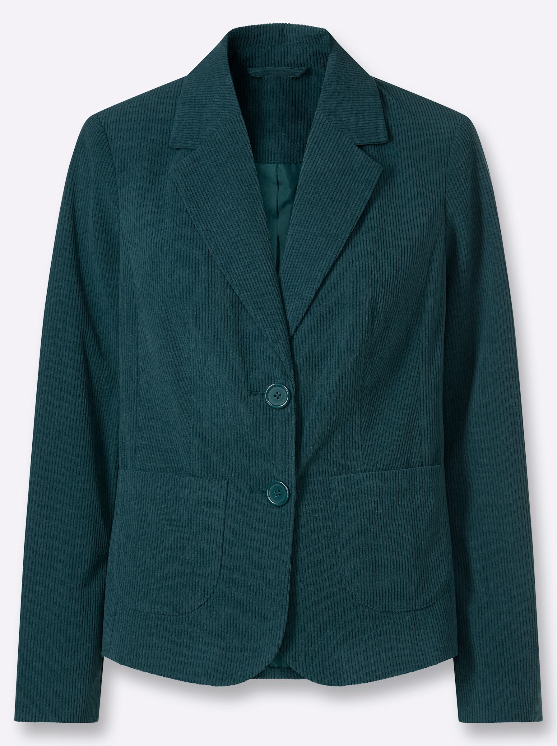 Witt Blusenblazer Cord-Blazer Langarm