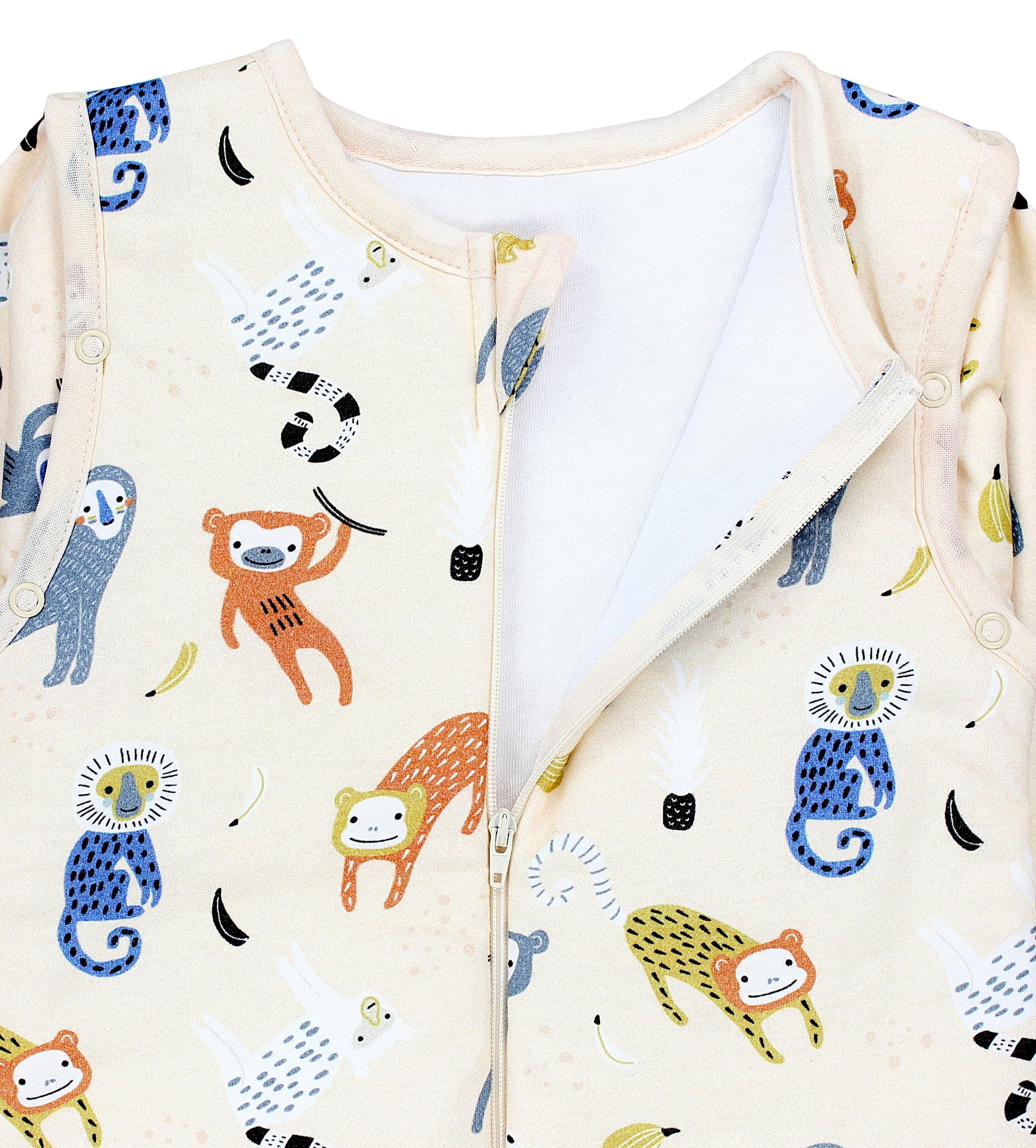 TupTam Babyschlafsack 2.5 TOG Schlafsack BIO-Baumwolle mit Beinen und Ärmeln Herbst Winter