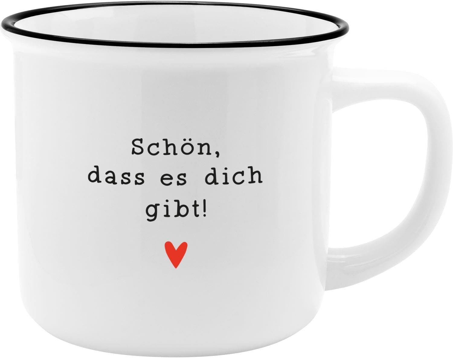 Sheepworld Tasse Kaffeetasse Kaffee Tee Tasse Becher Emaille Optik Sheepworld Gruss &, Material: Porzellan