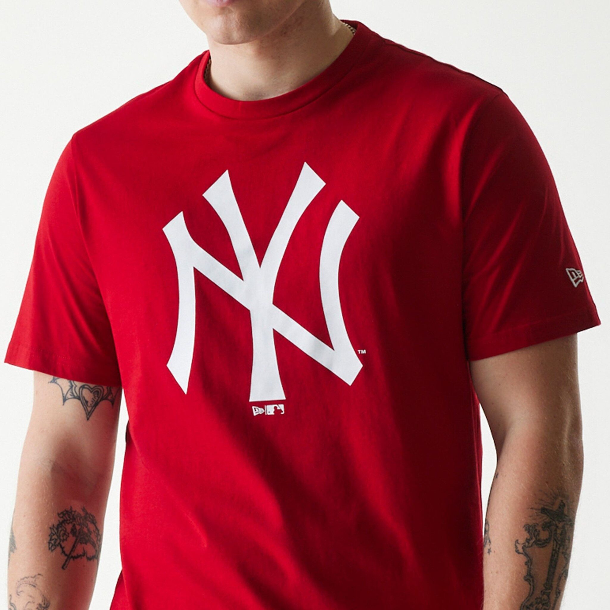 New York Yankees T-Shirt New York Yankees T-Shirt NY Logo groß - rot