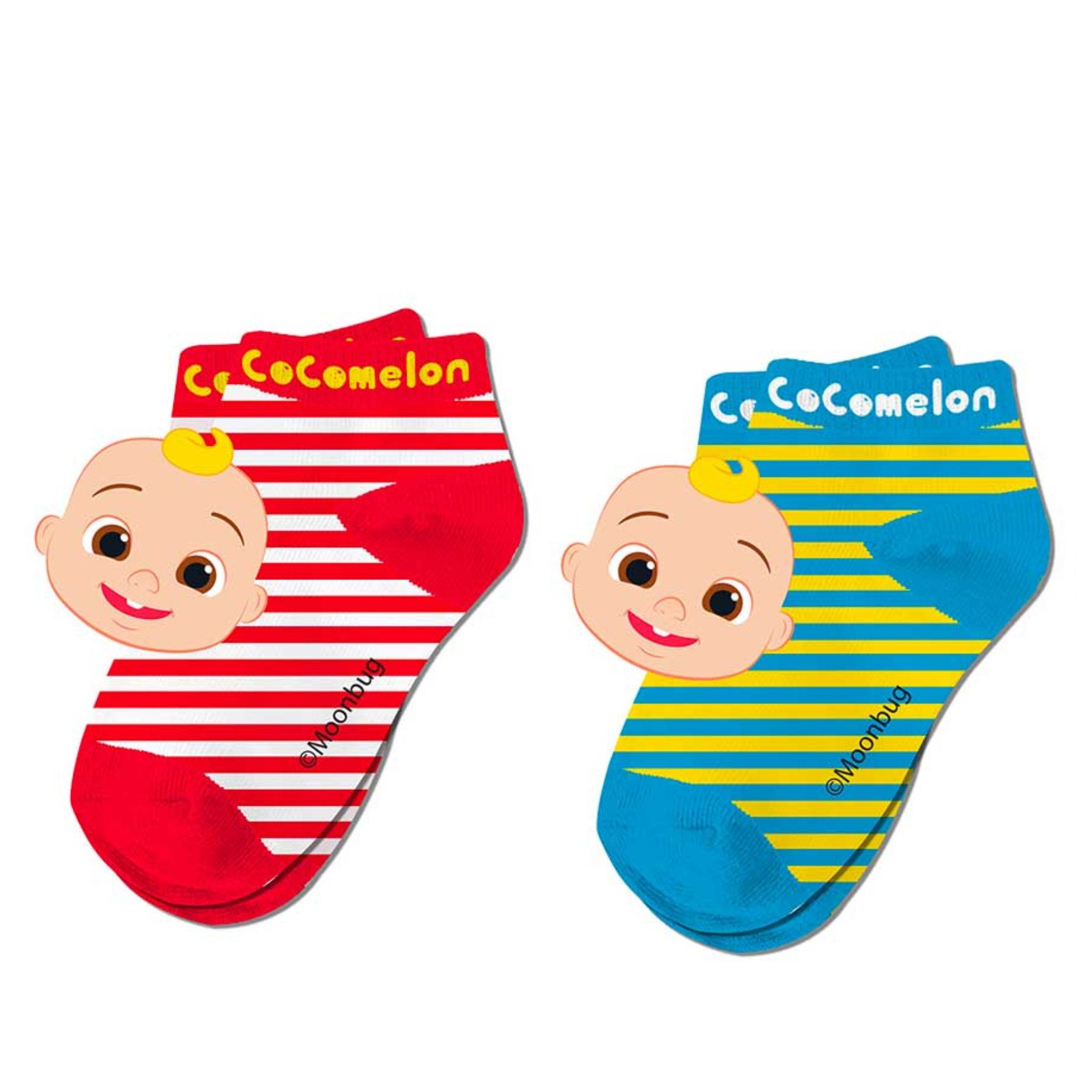 COCOMELON Sneakersocken Cocomelon Kinder Socken 2er-Pack Strumpf & Süße Söckchen
