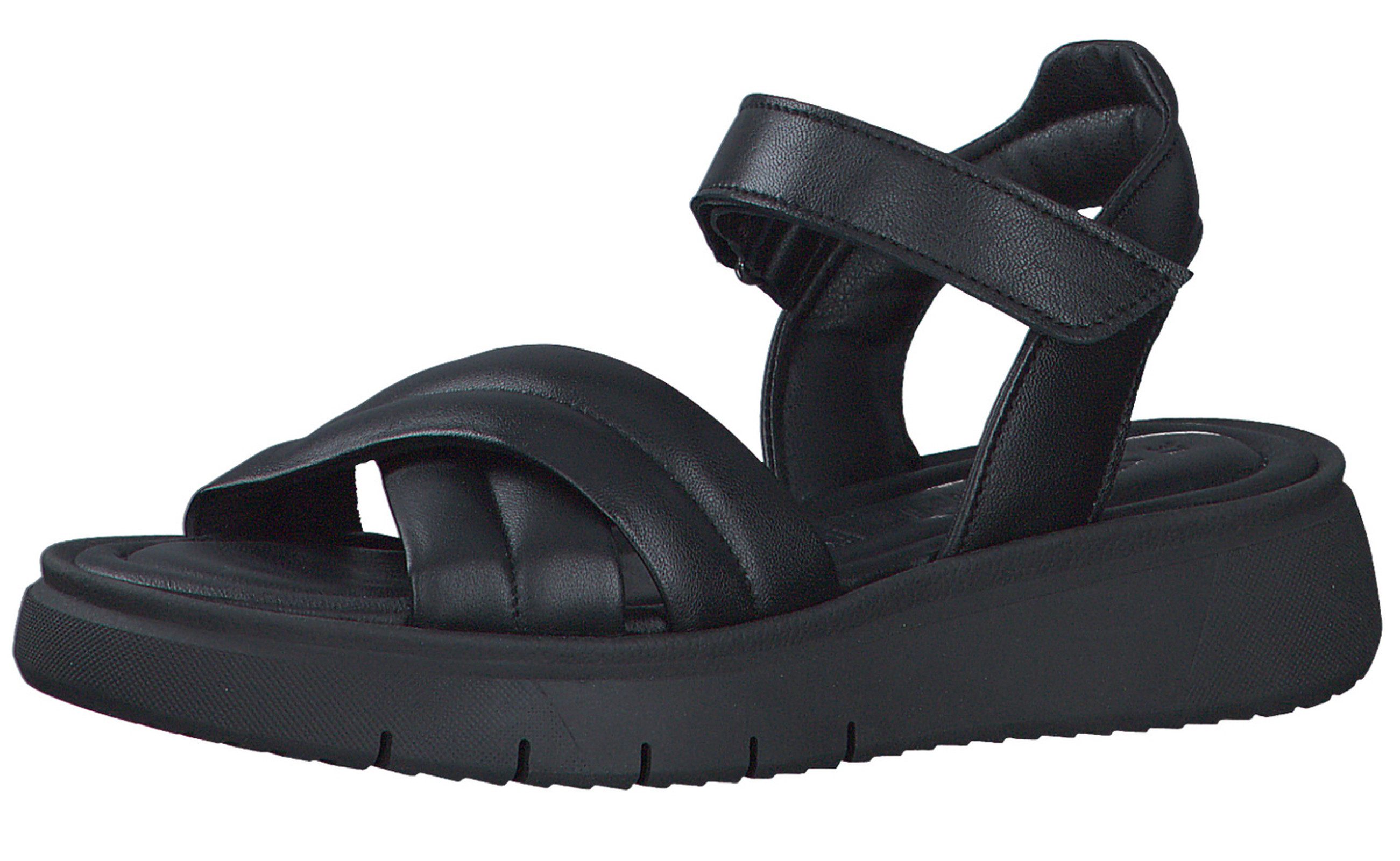 Tamaris 1-28704-42 003 Black Leather Sandale