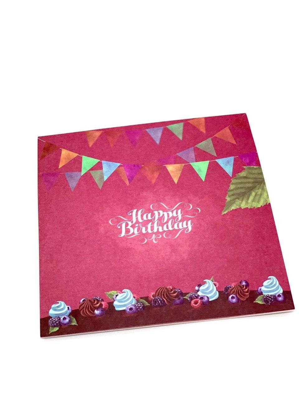 UNIQARD Glückwunschkarte Gutscheine Geburtstag Kinder Erwachsene (Englisch), Geldgeschenke cm & & - zum Karte 3D Für Popup Grußkarten Außergewöhnliche für 20x20 Karte - ideal Geschenkideen, 