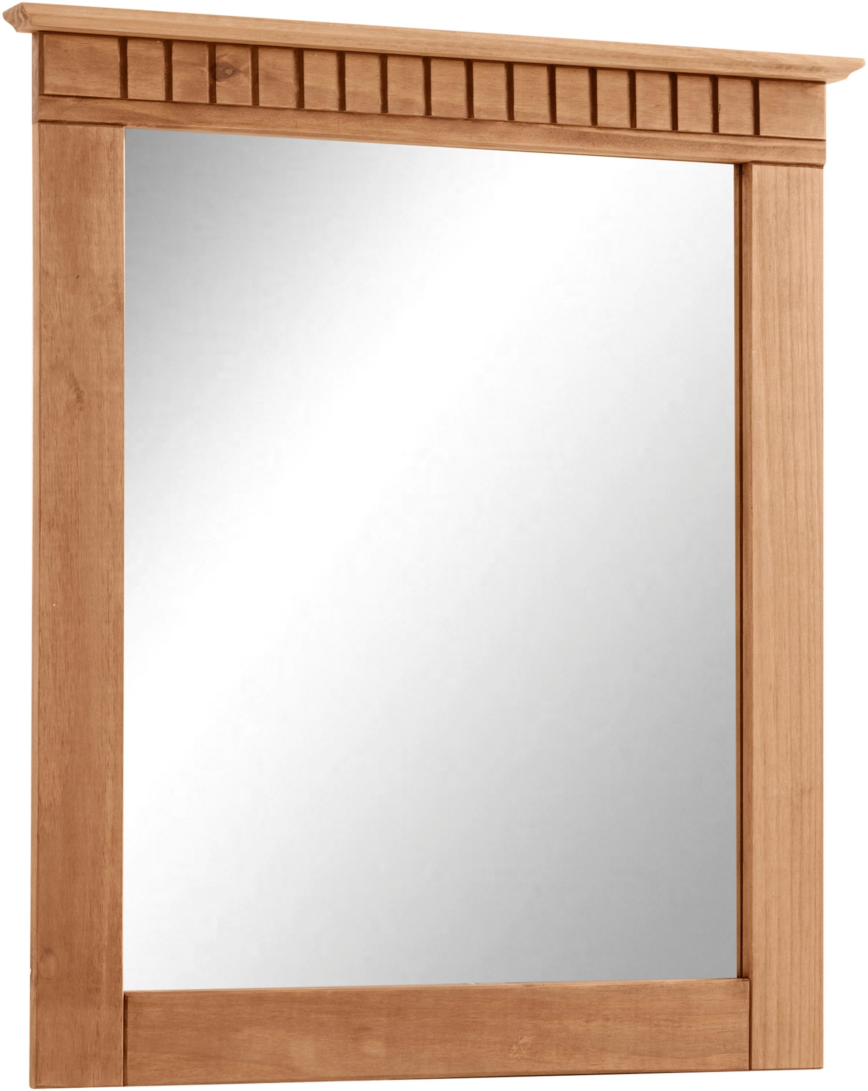 Home affaire Garderobenspiegel Lisa, mit dekorativen Fräsungen, Spiegelfläche ca. 44 x 56 cm