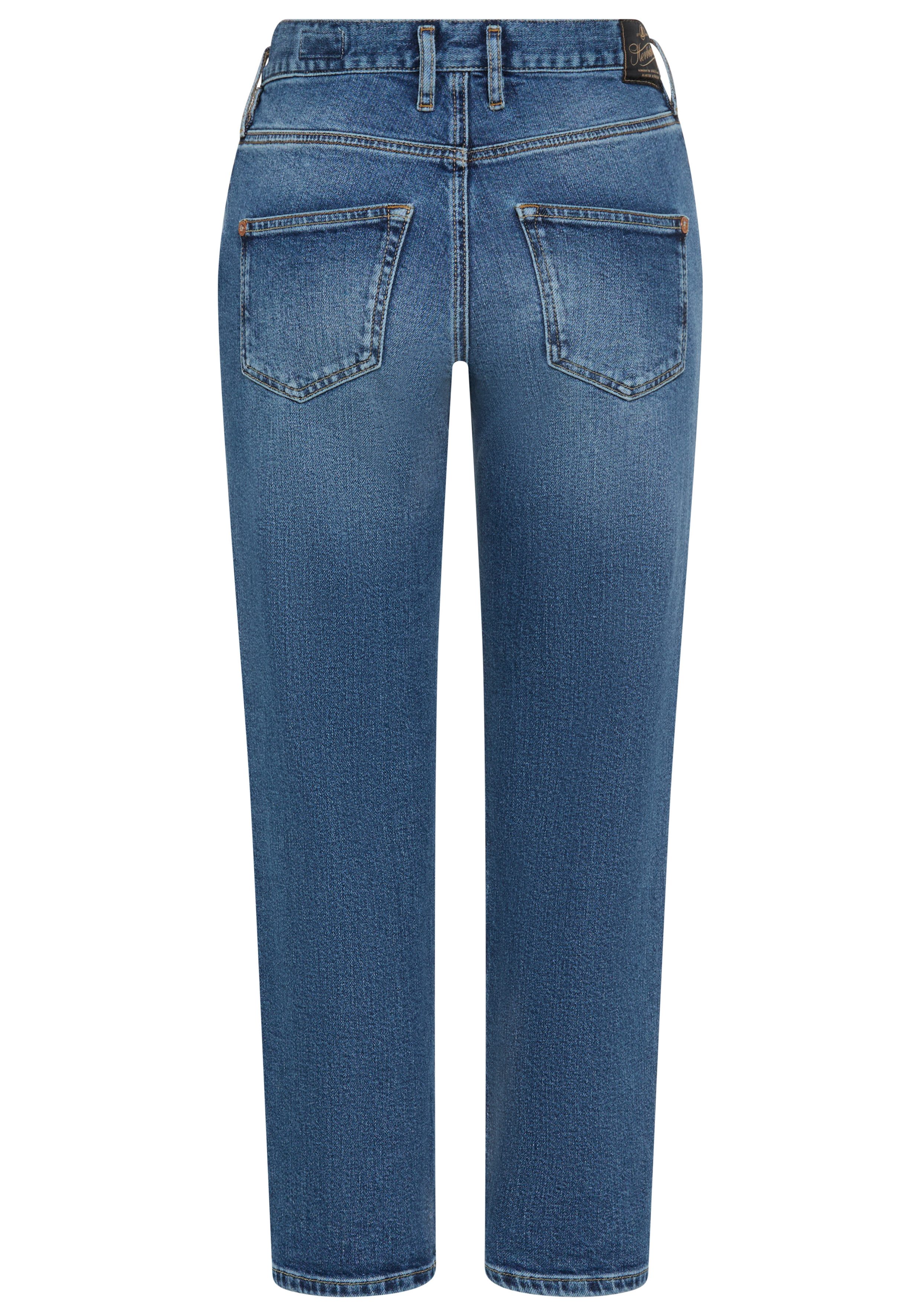 Herrlicher 5-Pocket-Jeans Breezy Cropped Denim Straight Fit – Bild 5 von 5