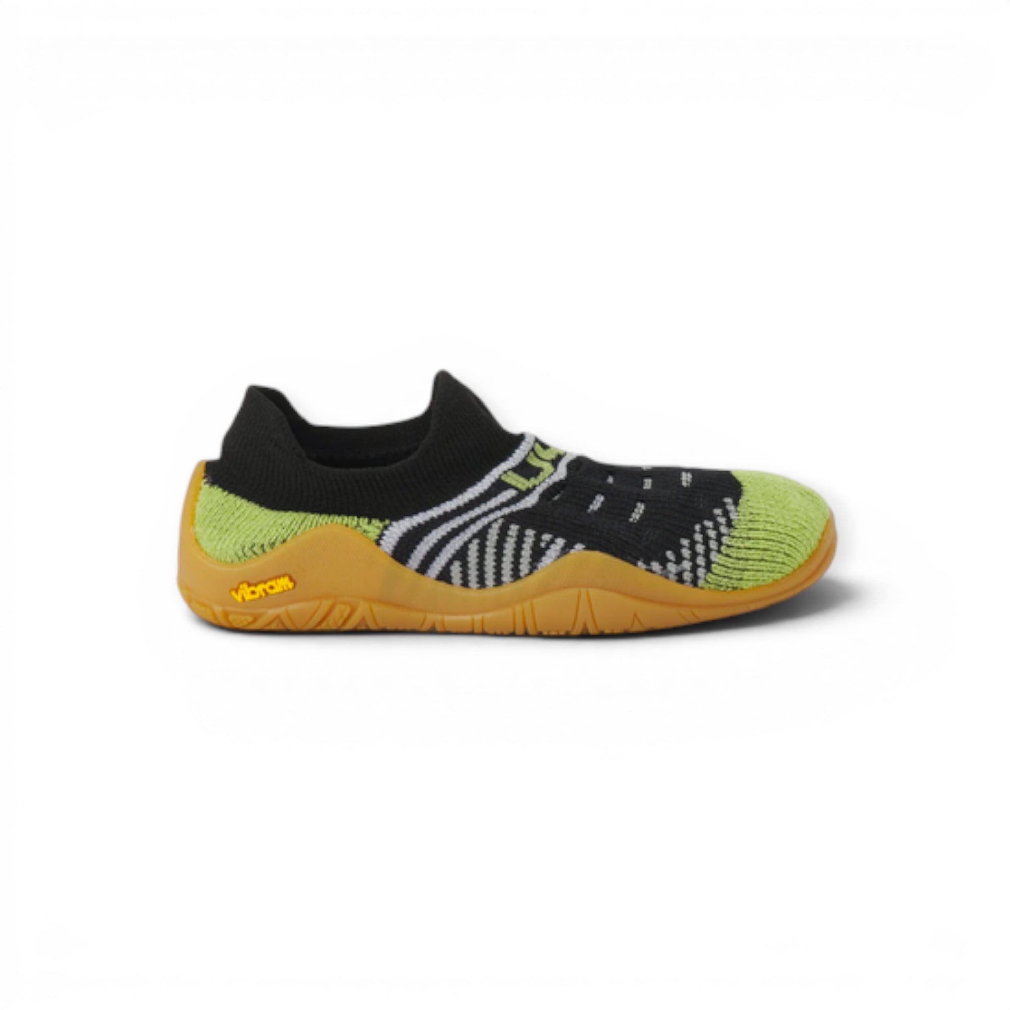 UYN Beemotion (flexible Sohle) schwarz/limegrün Kleinkinder Barfußschuh