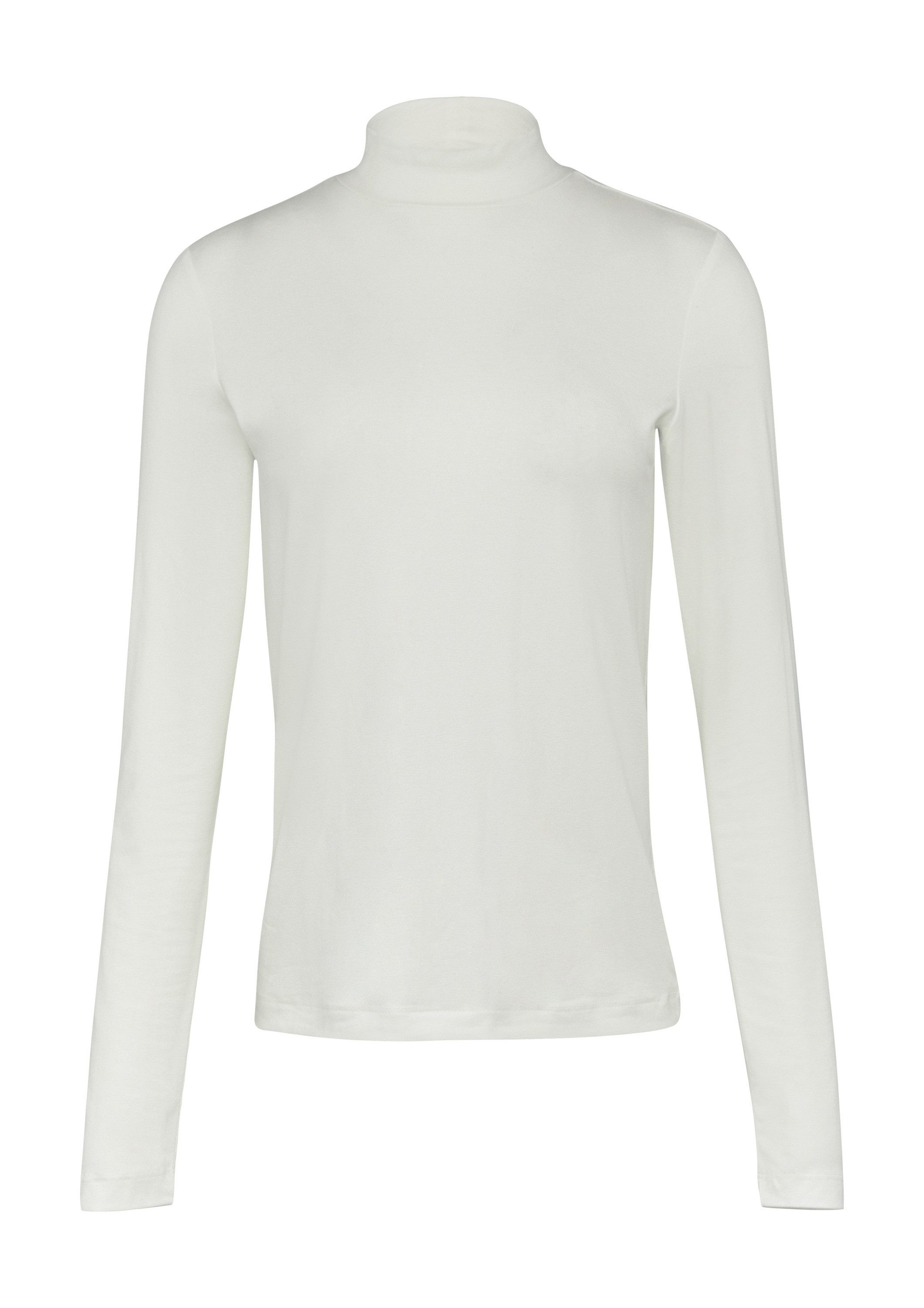 s.Oliver Langarmshirt T-Shirt Schmal geschnittenes Langarmshirt aus Viskosemix