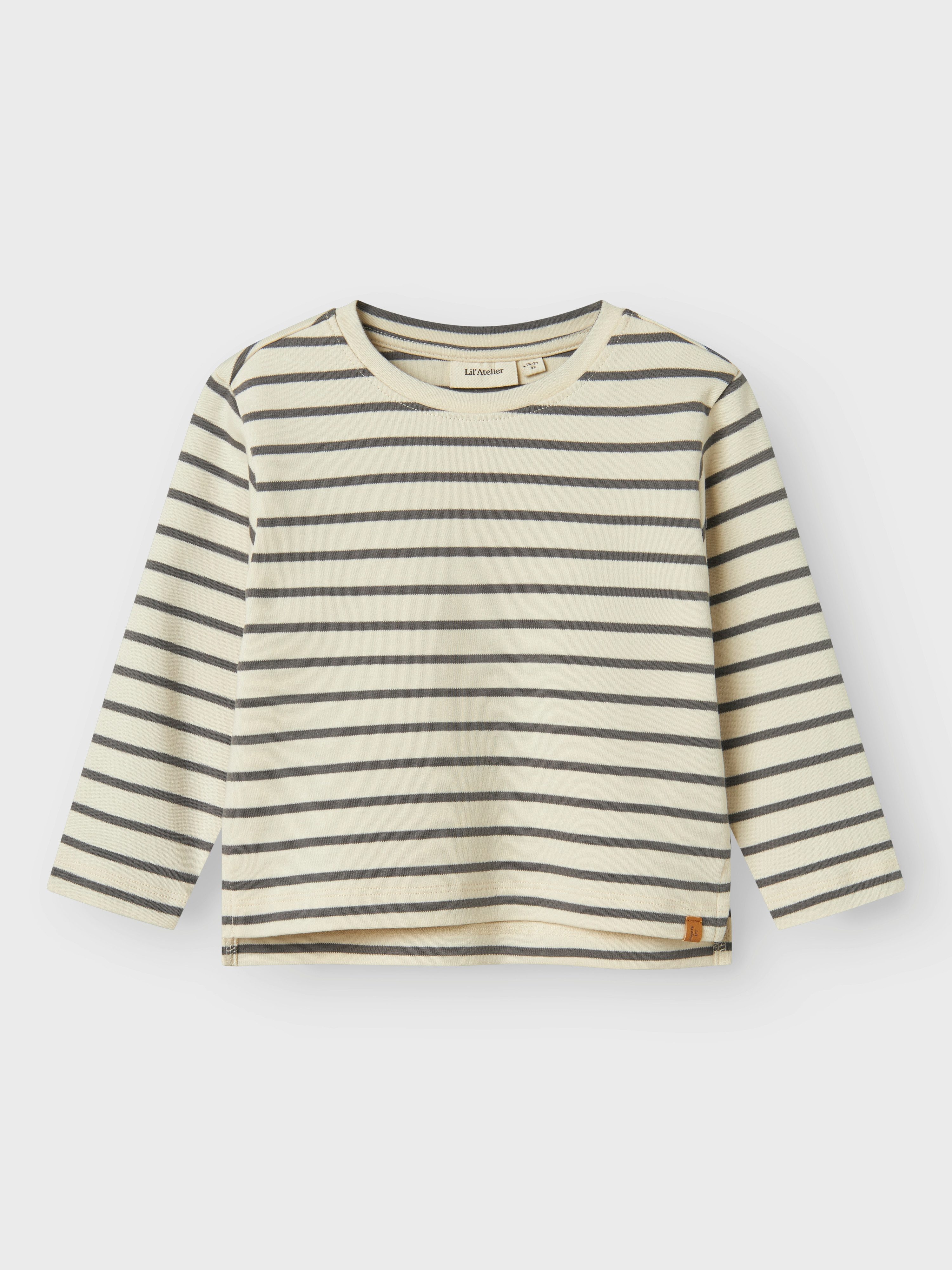 Lil' Atelier Langarmshirt NMMLIMIA LS LOOSE TOP LIL NOOS weiche Jersey Qualität, reine Baumwolle