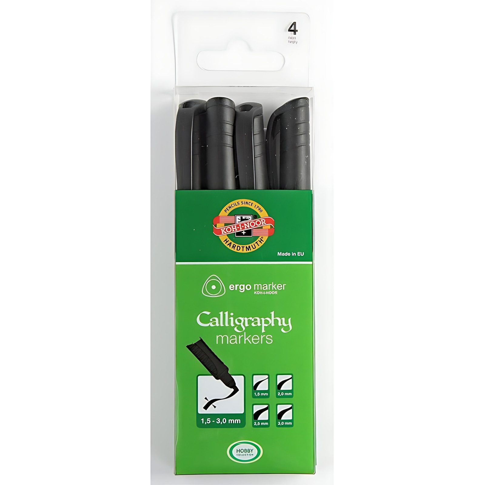 KOH-I-NOOR Kalligraphie-Stift KOH Kalligrafie-Marker 4er Satz