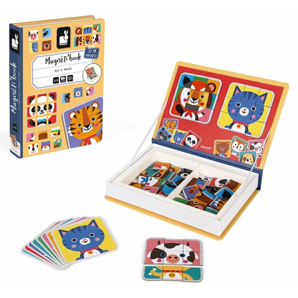 Janod Puzzle Magnetibook Tiere - Puzzle, Puzzleteile