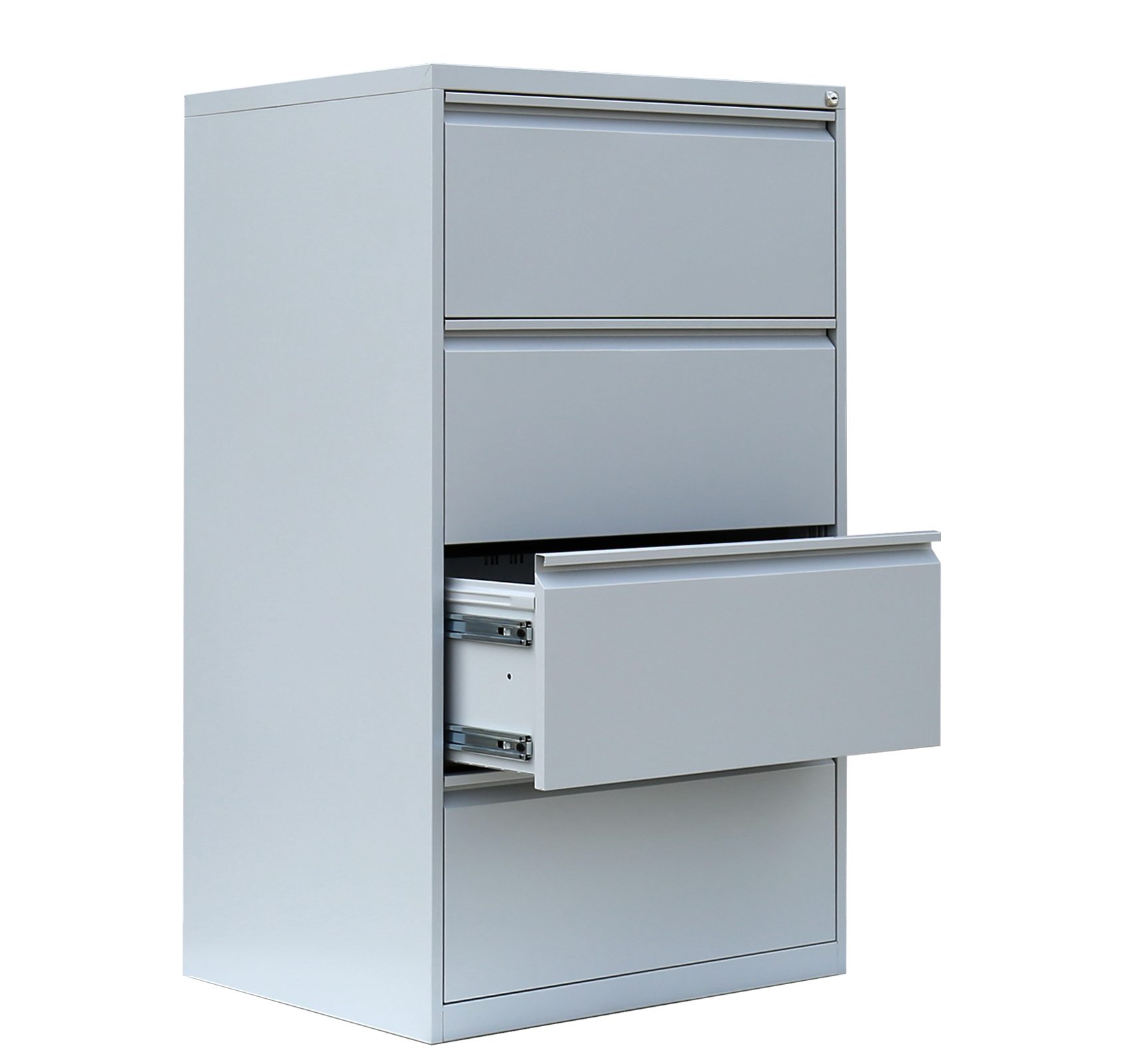 Steelboxx Hängeregisterschrank für DIN A4 Hängemappen 132x76x62cm mit 4 Schüben (1-St) Hängeregisterschrank