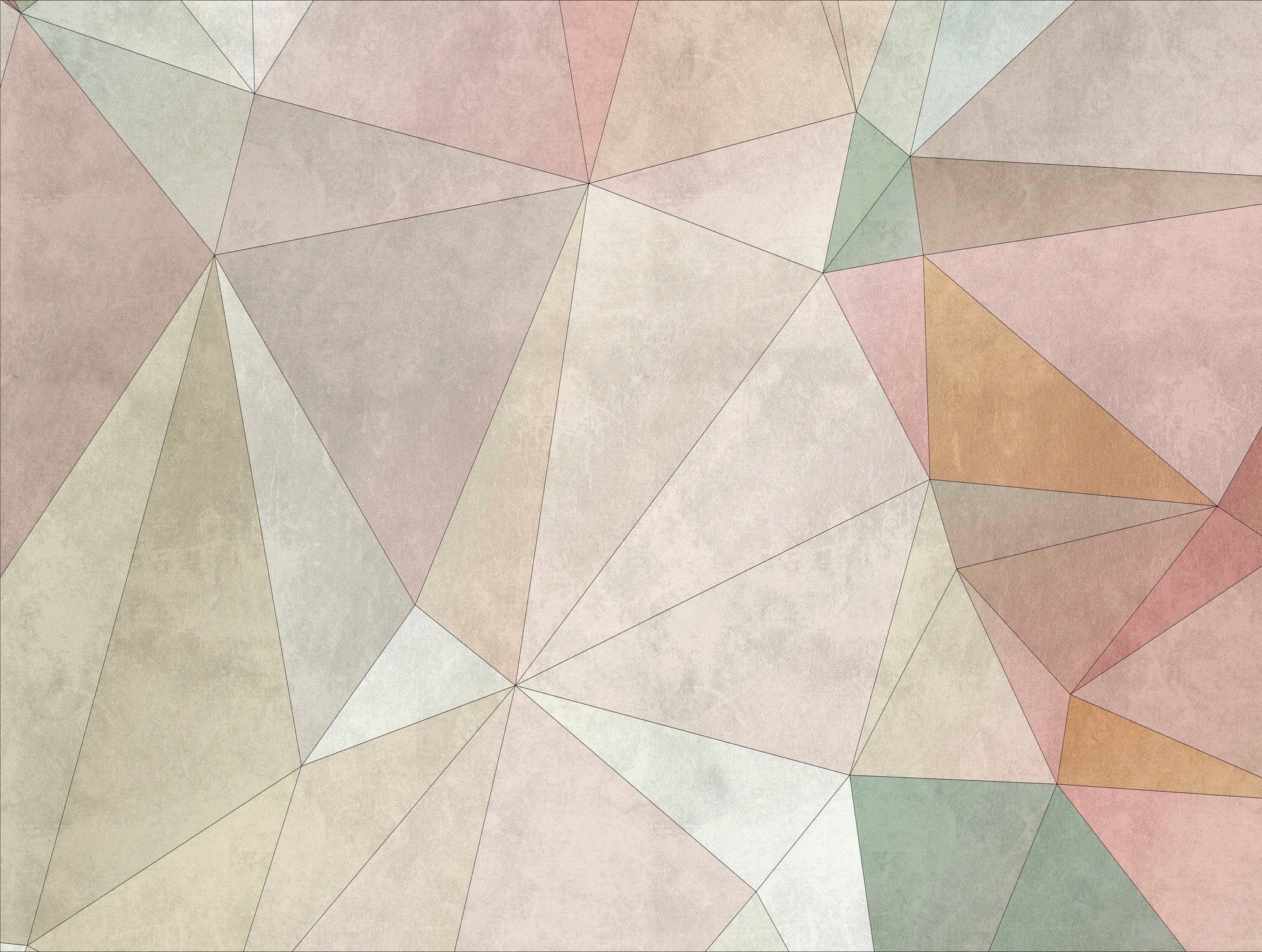 living walls Fototapete The Wall, glatt, grafisch, Motiv, geometrisch, Fototapete Modern Tapete Geometrisch Tapeten modern Design Wandtapete