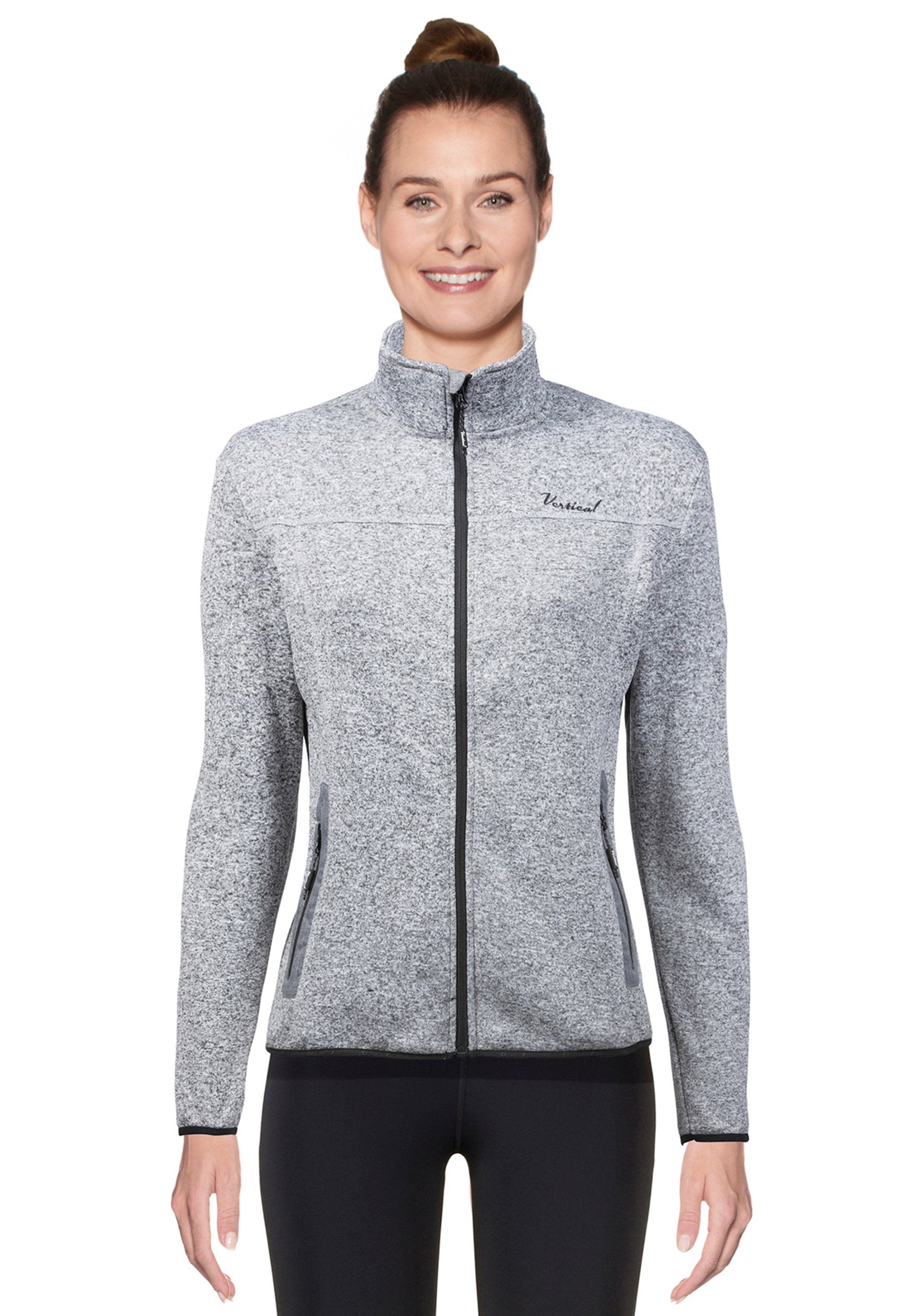 Vertical Fleecejacke Penelope im sportlichen Wollstrick-Look