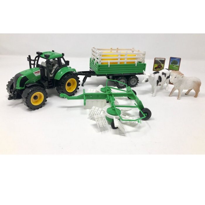 JOKA international Spielfigur Bauernhof Spielfiguren Traktor Set