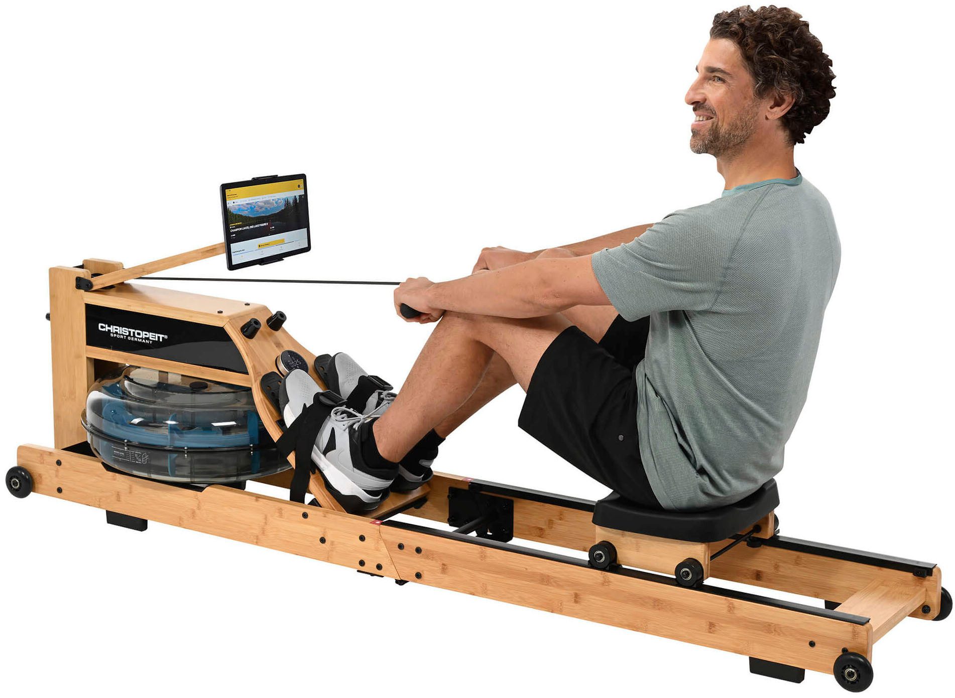 Christopeit Sport® Rudergerät Wasserrudergerät Colorado (120 kg max. Benutzergewicht, Sport), Rudermaschine, klappbar – Bild 4 von 5
