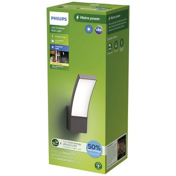 Philips Außen-Wandleuchte Philips Splay 8720169263796 LED-Außenwandleuchte LED 3.8 W Anthrazit
